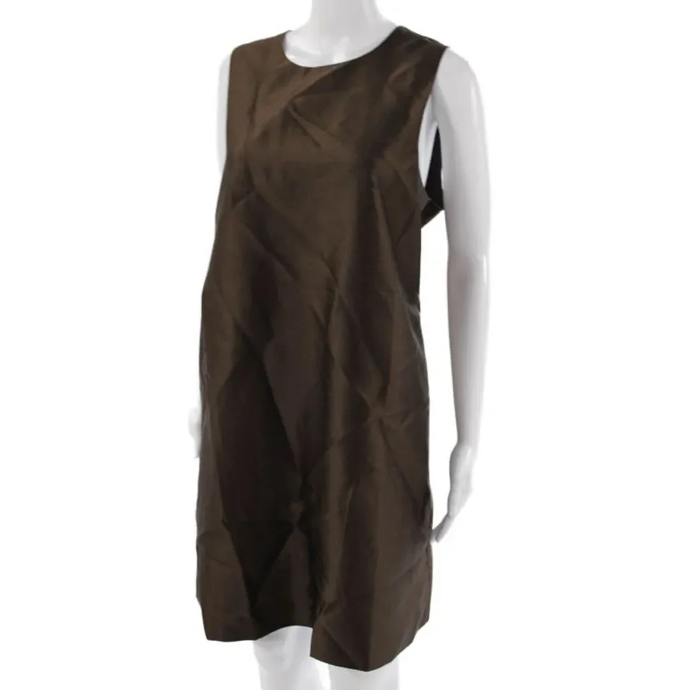 Tuckernuck Women Brown Sleeveless Shift Dress Short Size L